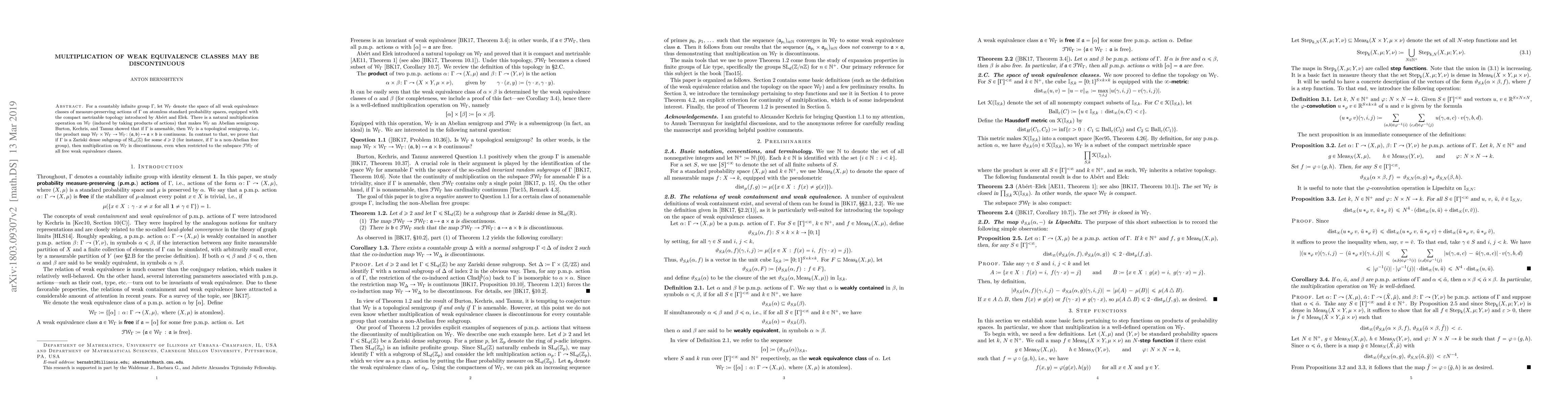 Thumbnail for Multiplication of Weak Equivalence Classes May Be Discontinuous