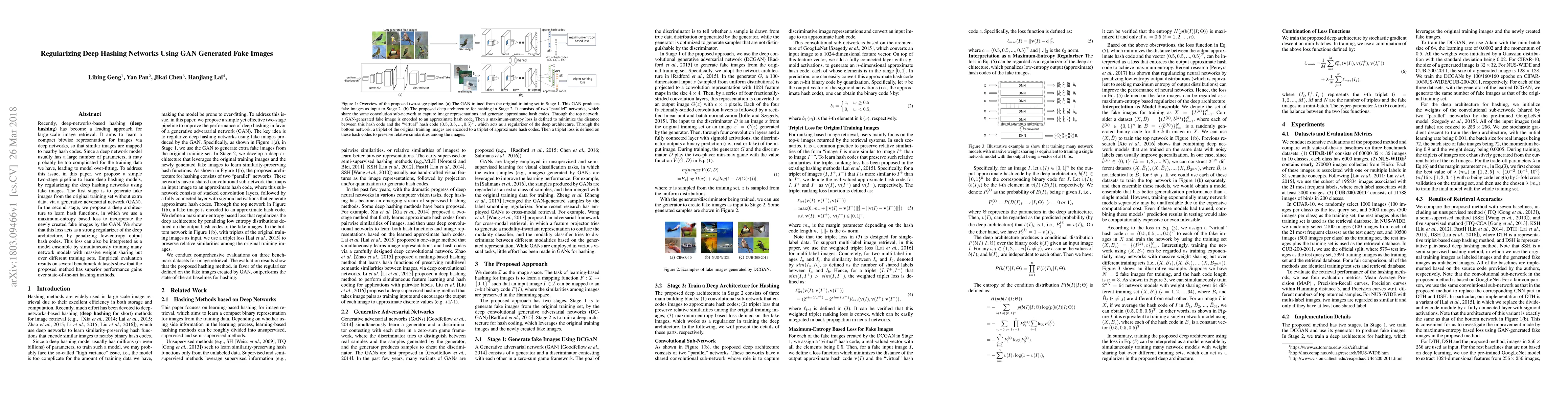 Thumbnail for Regularizing Deep Hashing Networks Using GAN Generated Fake Images