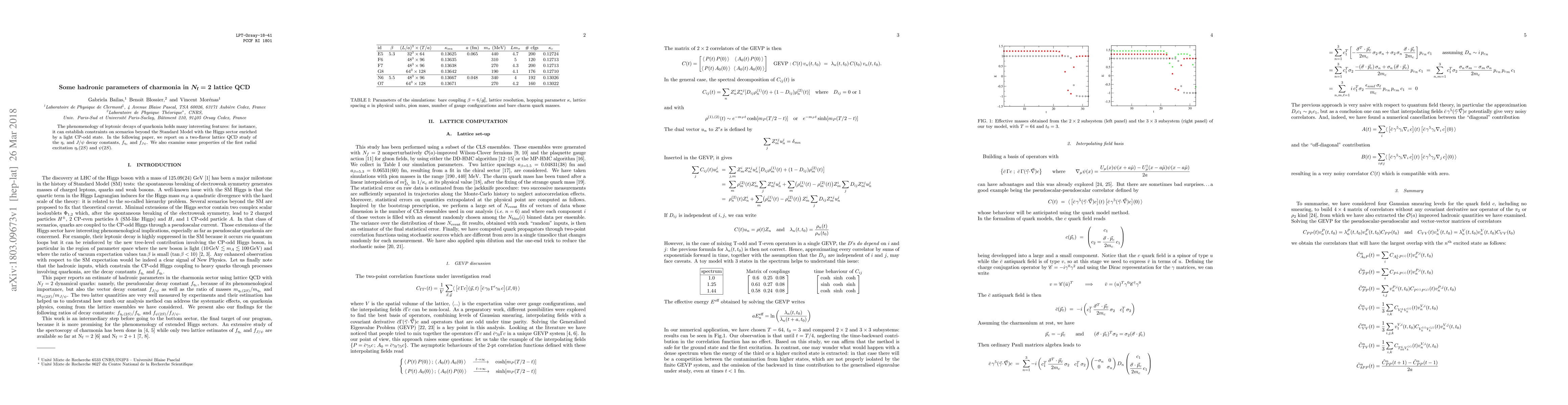 Thumbnail for Some hadronic parameters of charmonia in $\boldsymbol{N_{\text{f}}=2}$
  lattice QCD
