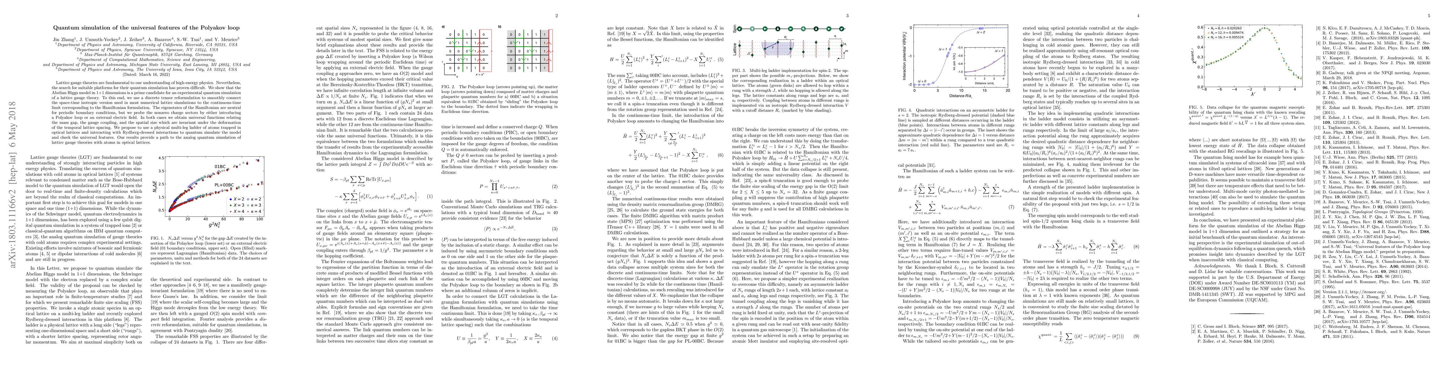 Thumbnail for Quantum simulation of the universal features of the Polyakov loop