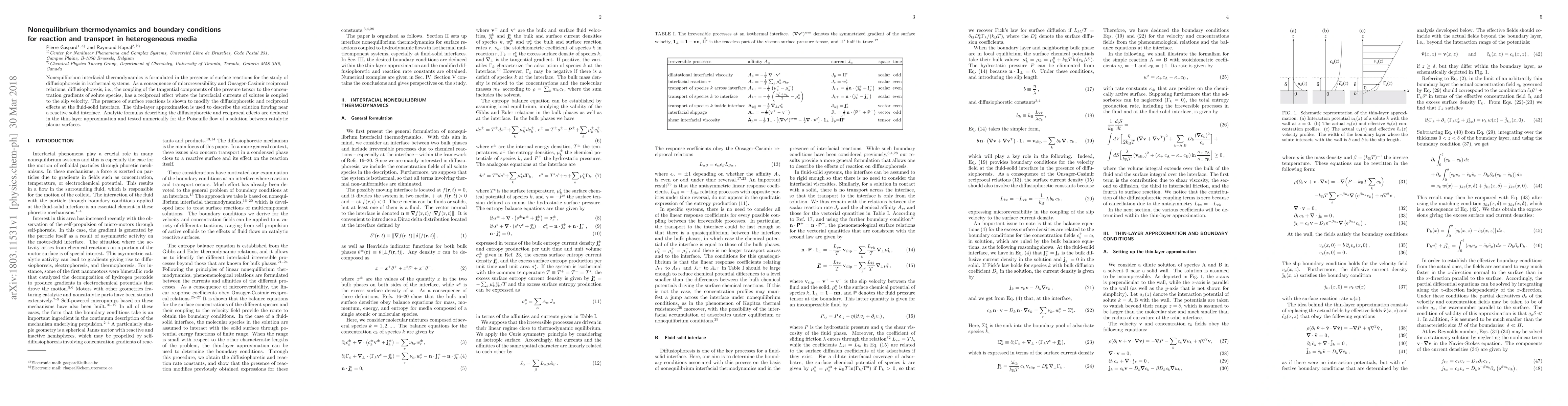 Thumbnail for Nonequilibrium thermodynamics and boundary conditions for reaction and
  transport in heterogeneous media