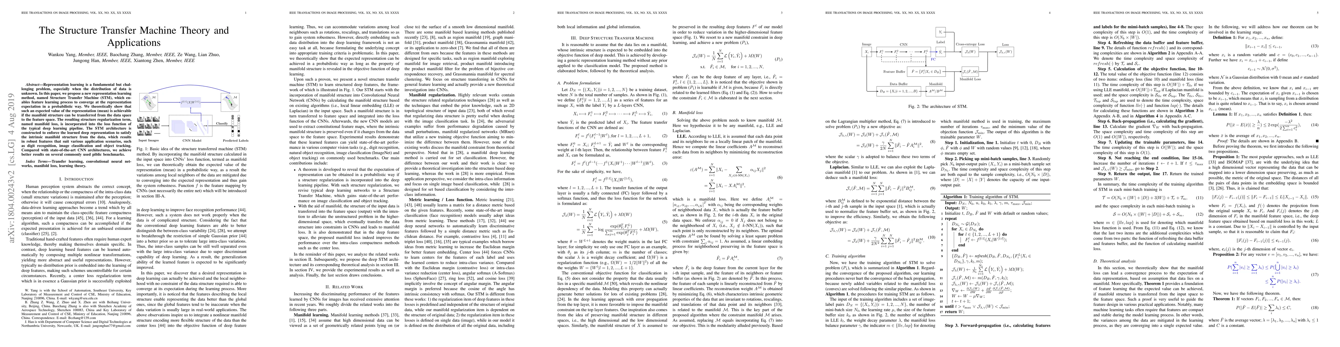 Thumbnail for The Structure Transfer Machine Theory and Applications