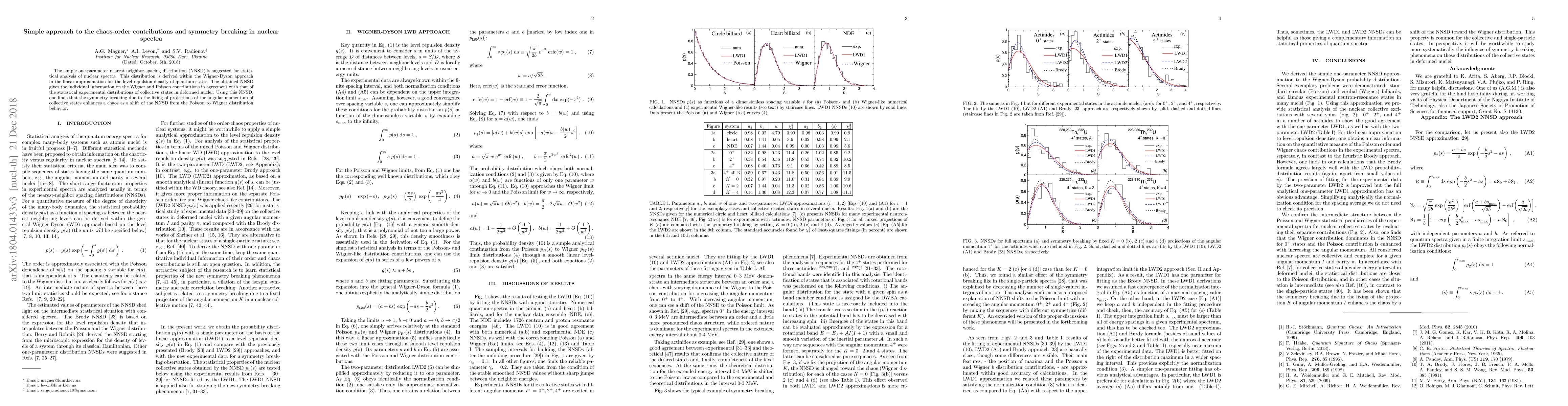 Thumbnail for A simple approach to the chaos-order contributions in nuclear spectra