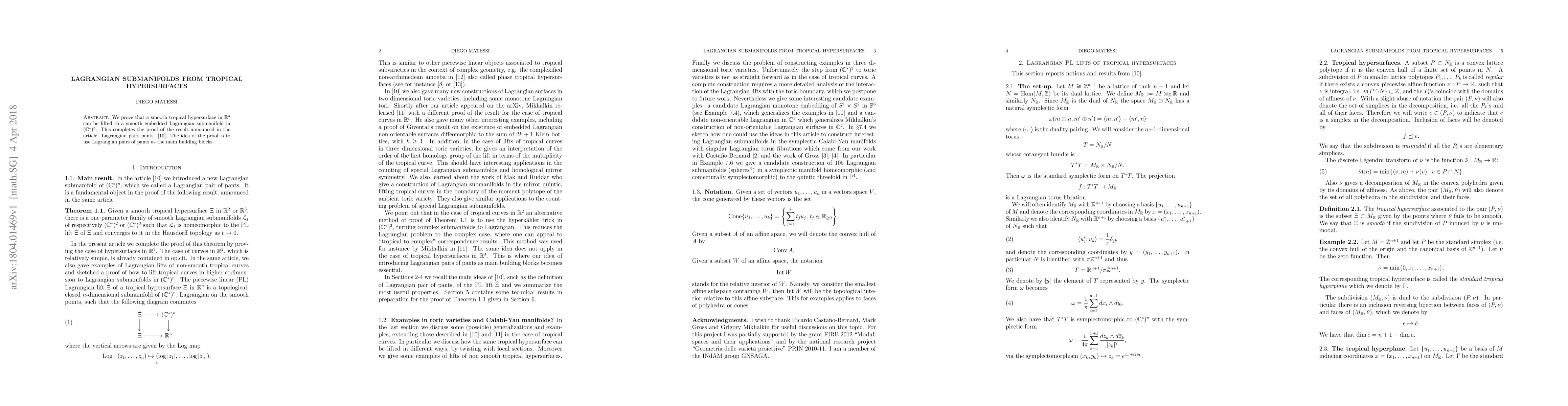Thumbnail for Lagrangian submanifolds from tropical hypersurfaces
