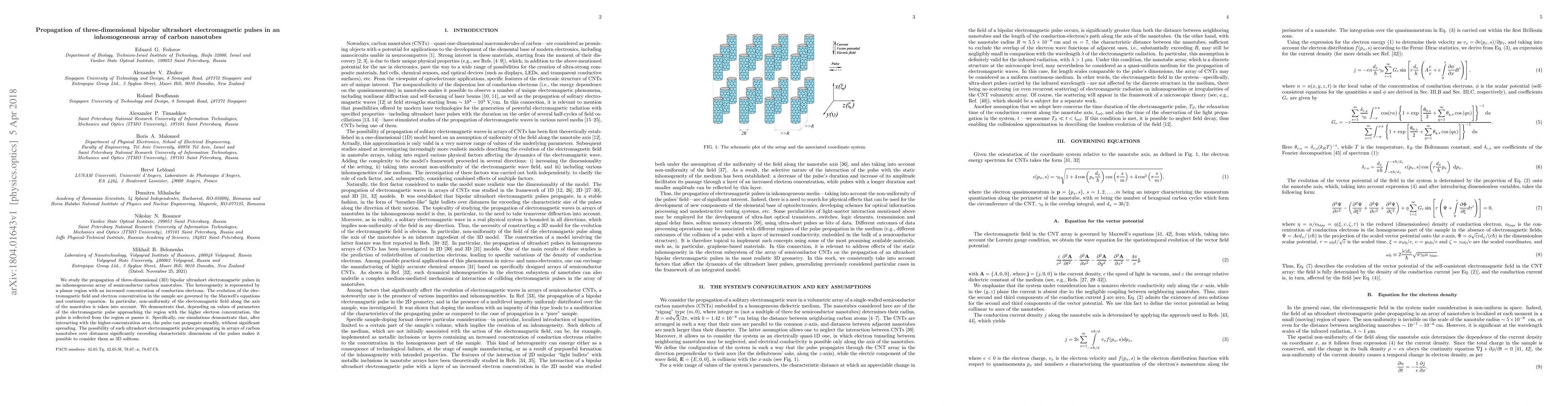 Thumbnail for Propagation of three-dimensional bipolar ultrashort electromagnetic
  pulses in an inhomogeneous array of carbon nanotubes