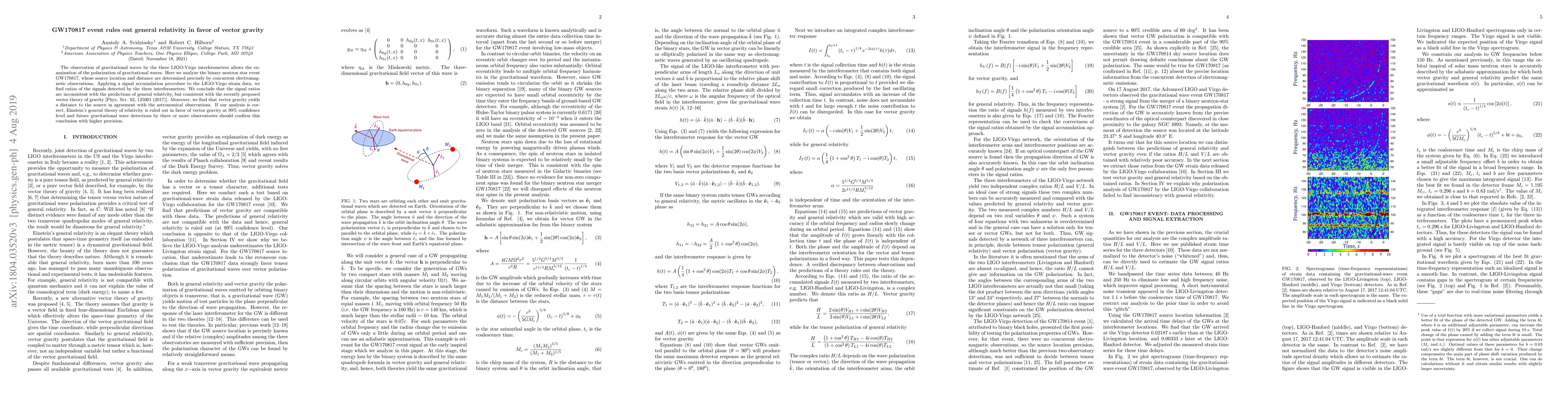 Thumbnail for GW170817 event rules out general relativity in favor of vector gravity
