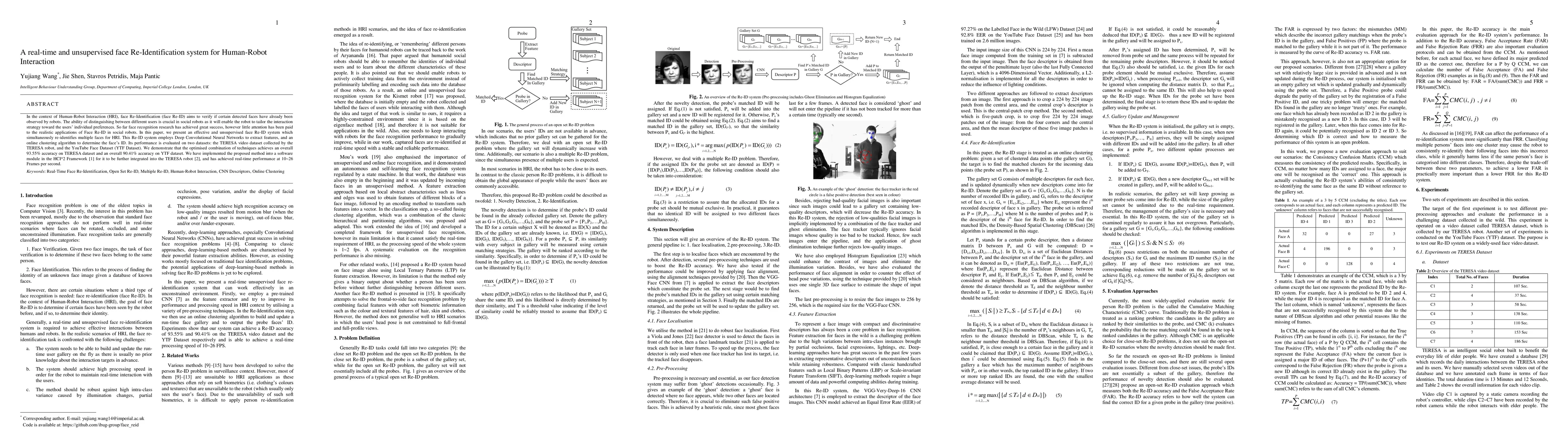 Thumbnail for A real-time and unsupervised face Re-Identification system for
  Human-Robot Interaction