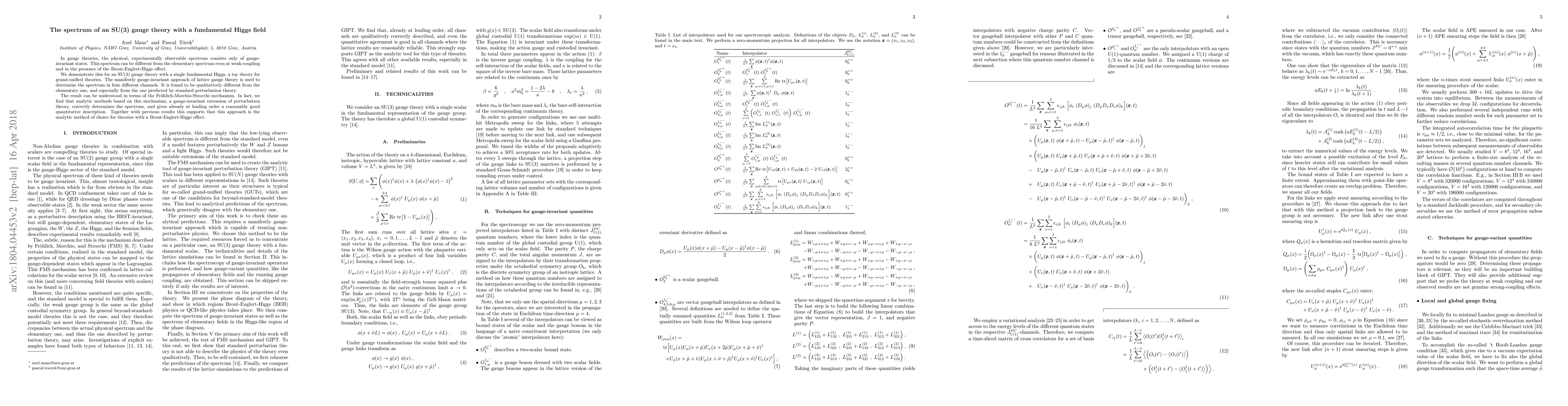 Thumbnail for The spectrum of an SU(3) gauge theory with a fundamental Higgs field