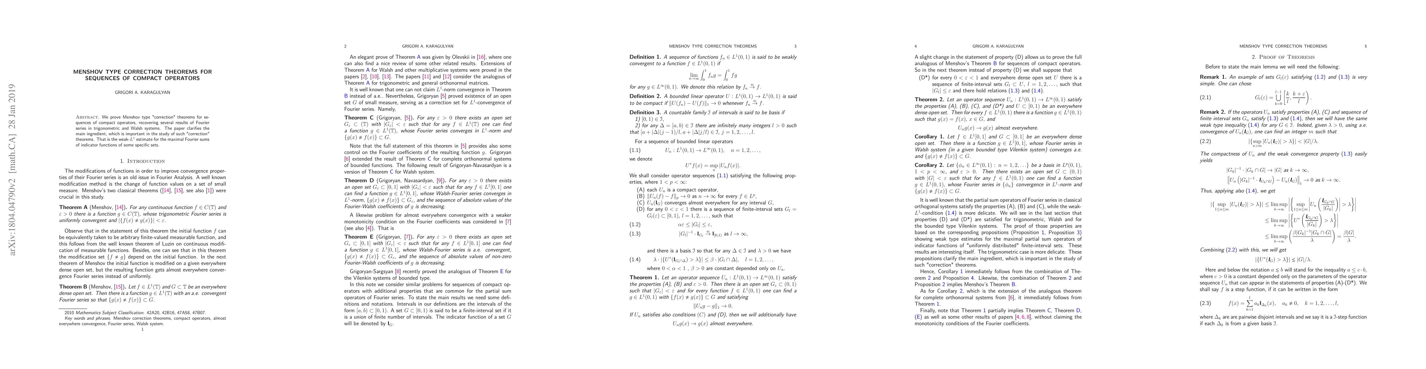 Thumbnail for Menshov type correction theorems for sequences of compact operators