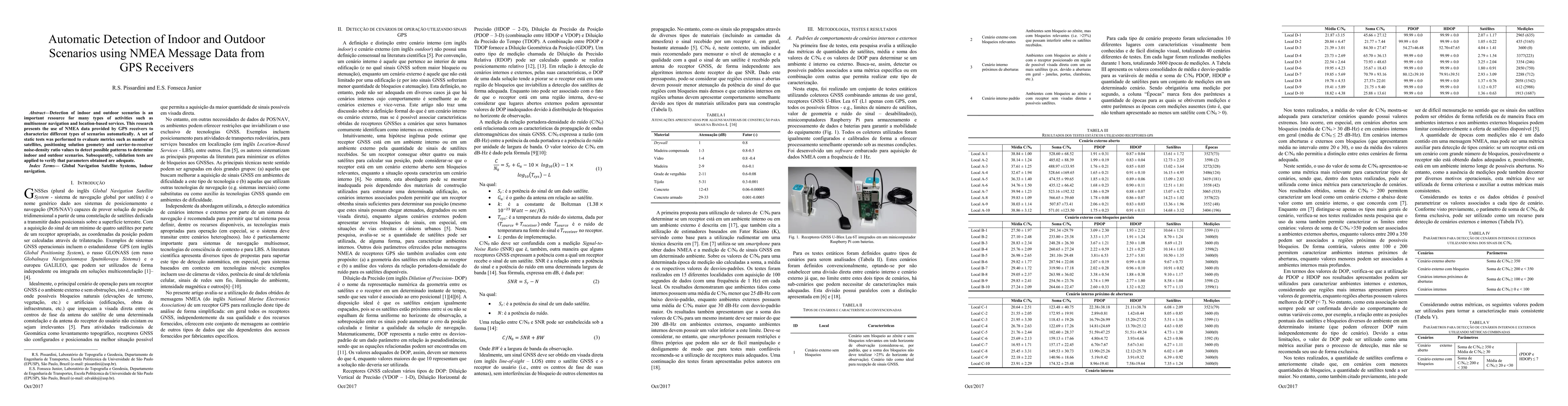 Thumbnail for Automatic Detection of Indoor and Outdoor Scenarios using NMEA Message
  Data from GPS Receivers