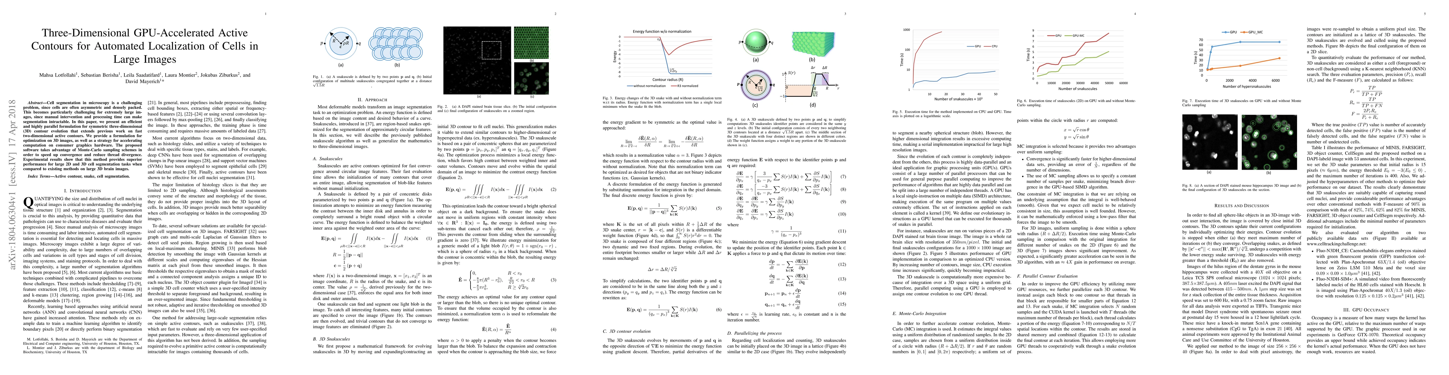 Thumbnail for Three-Dimensional GPU-Accelerated Active Contours for Automated
  Localization of Cells in Large Images