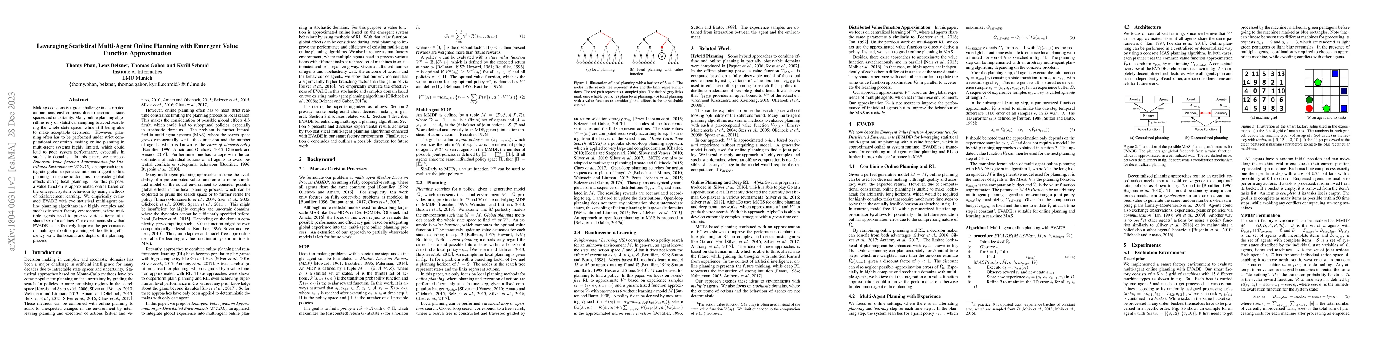 Thumbnail for Leveraging Statistical Multi-Agent Online Planning with Emergent Value
  Function Approximation