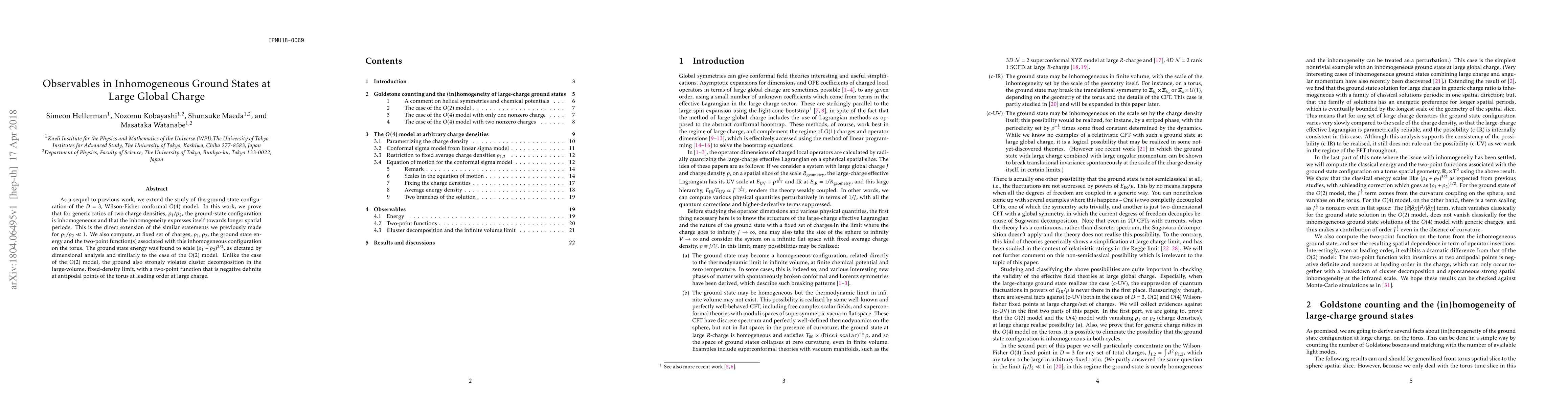 Thumbnail for Observables in Inhomogeneous Ground States at Large Global Charge