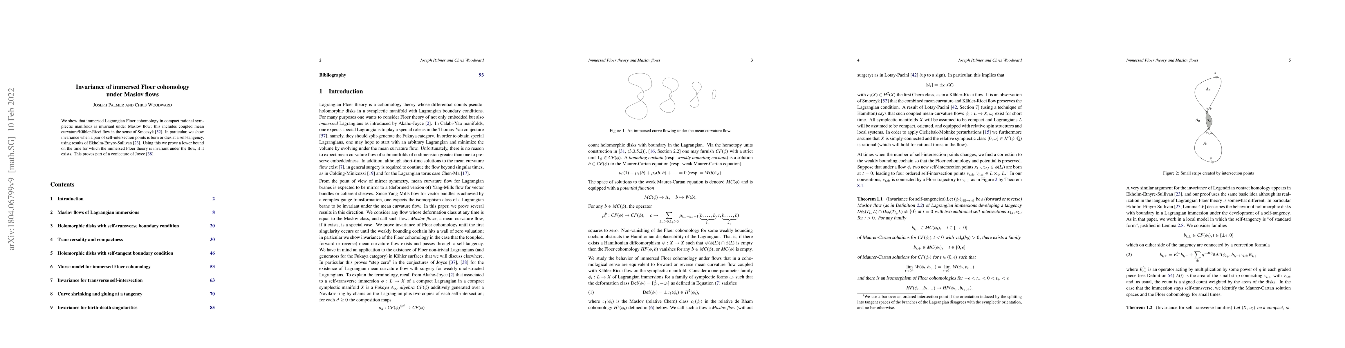 Thumbnail for Invariance of Immersed Floer cohomology under Maslov flows
