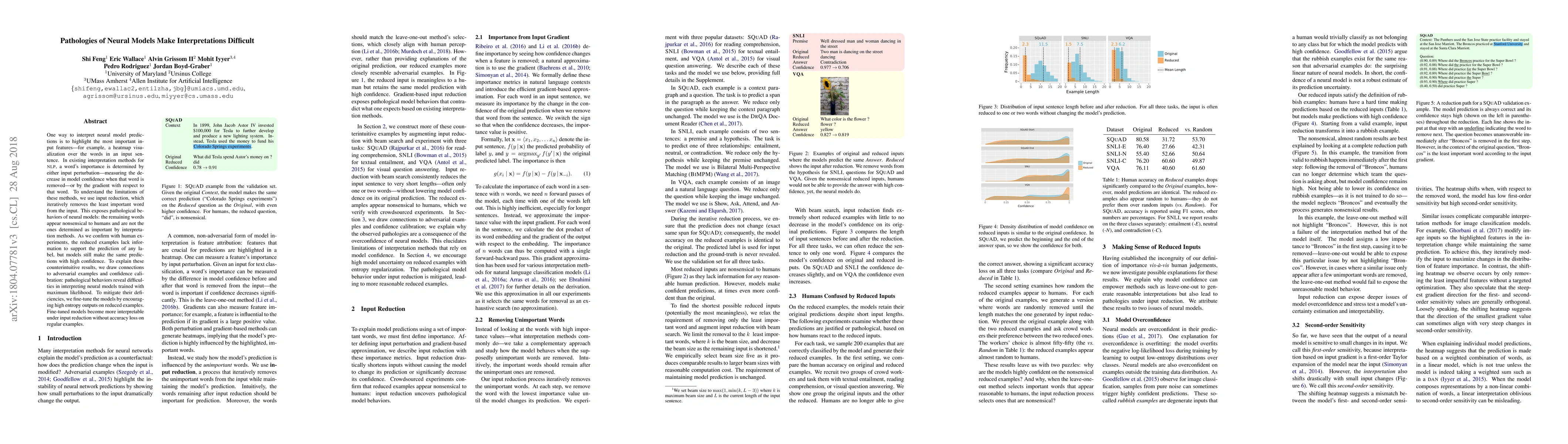 Thumbnail for Pathologies of Neural Models Make Interpretations Difficult