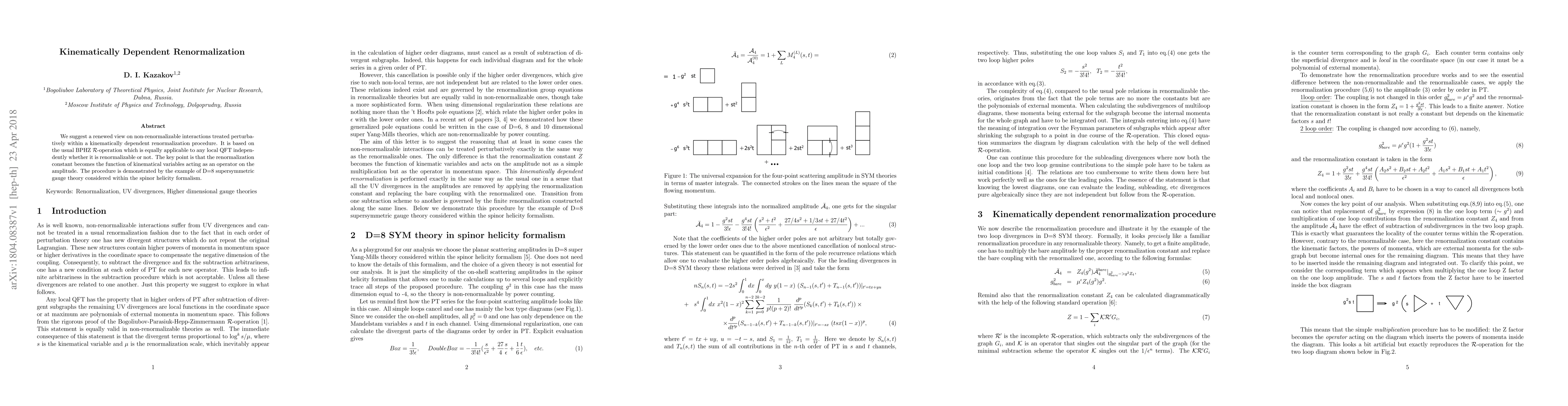 Thumbnail for Kinematically Dependent Renormalization
