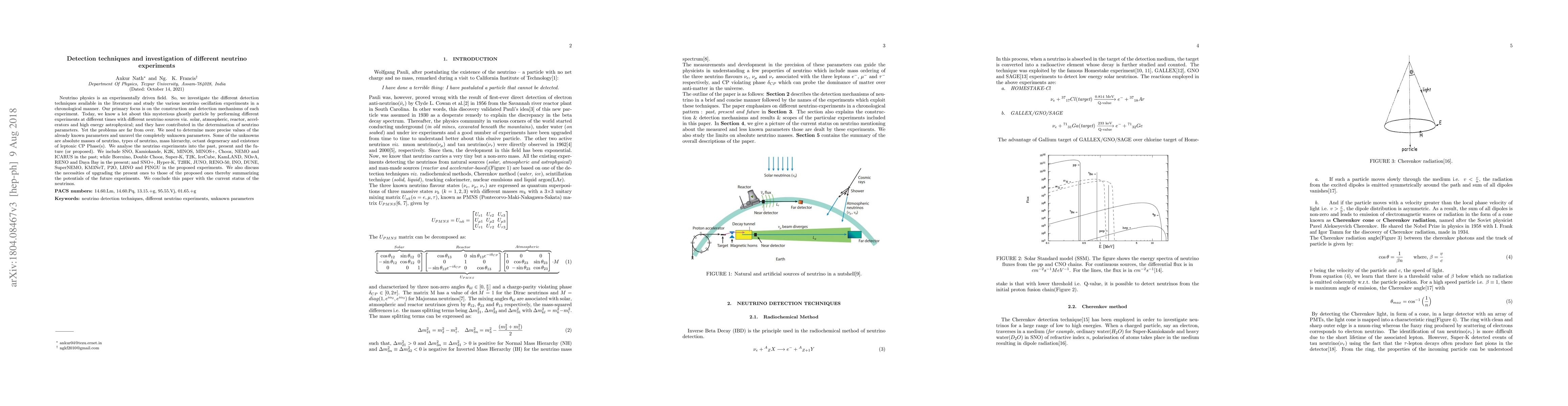 Thumbnail for Detection techniques and investigation of different neutrino experiments