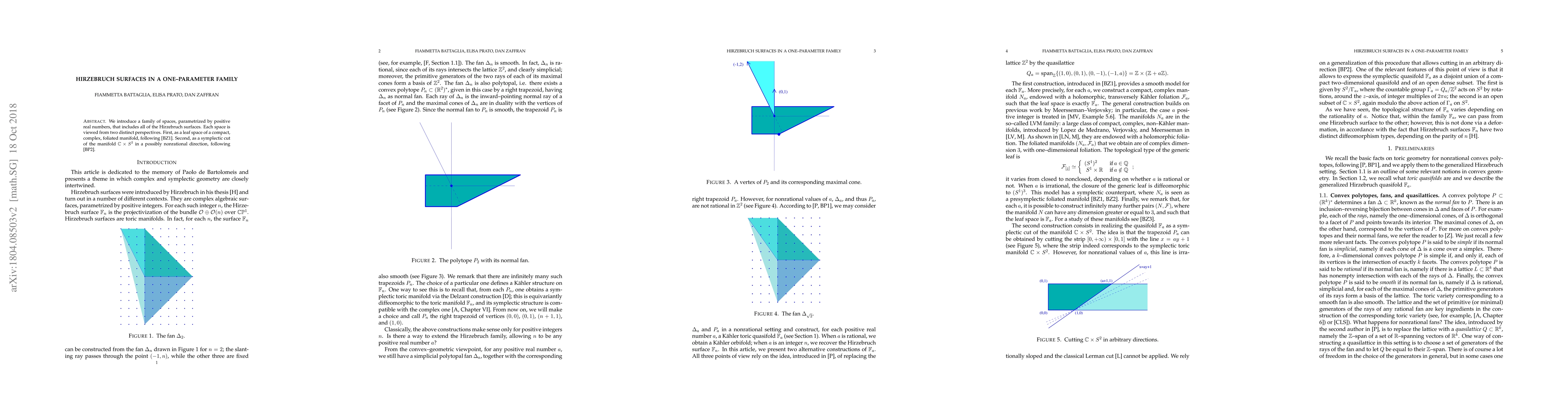 Thumbnail for Hirzebruch surfaces in a one-parameter family