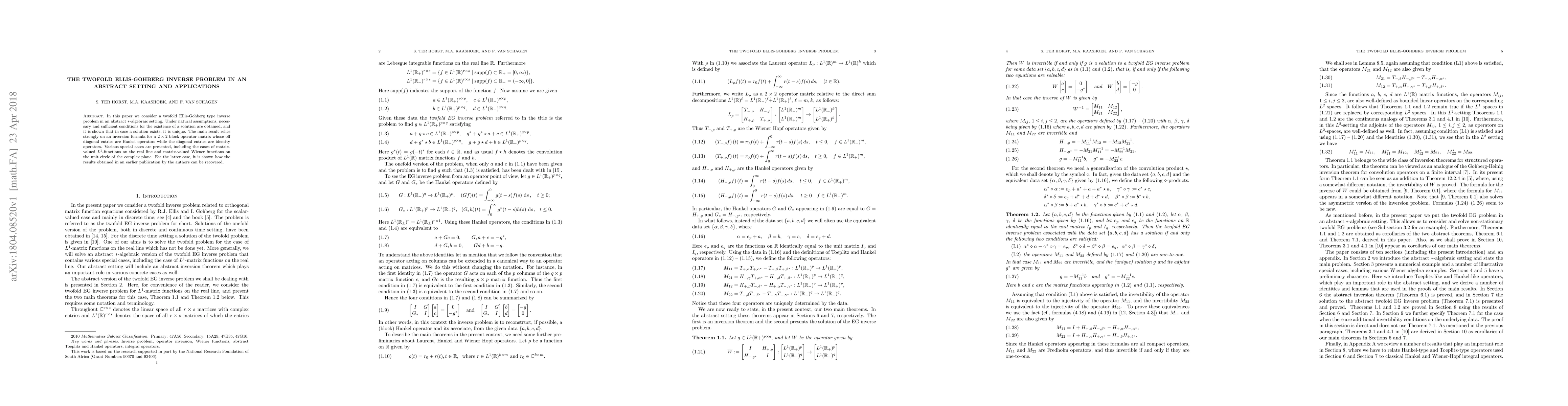 Thumbnail for The twofold Ellis-Gohberg inverse problem in an abstract setting and
  applications