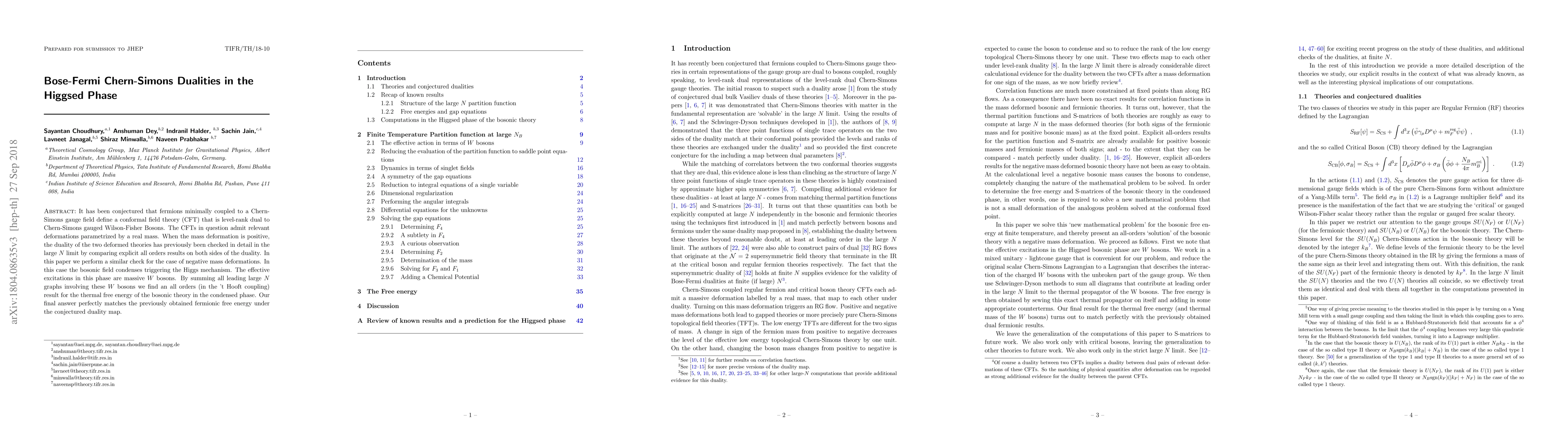Thumbnail for Bose-Fermi Chern-Simons Dualities in the Higgsed Phase