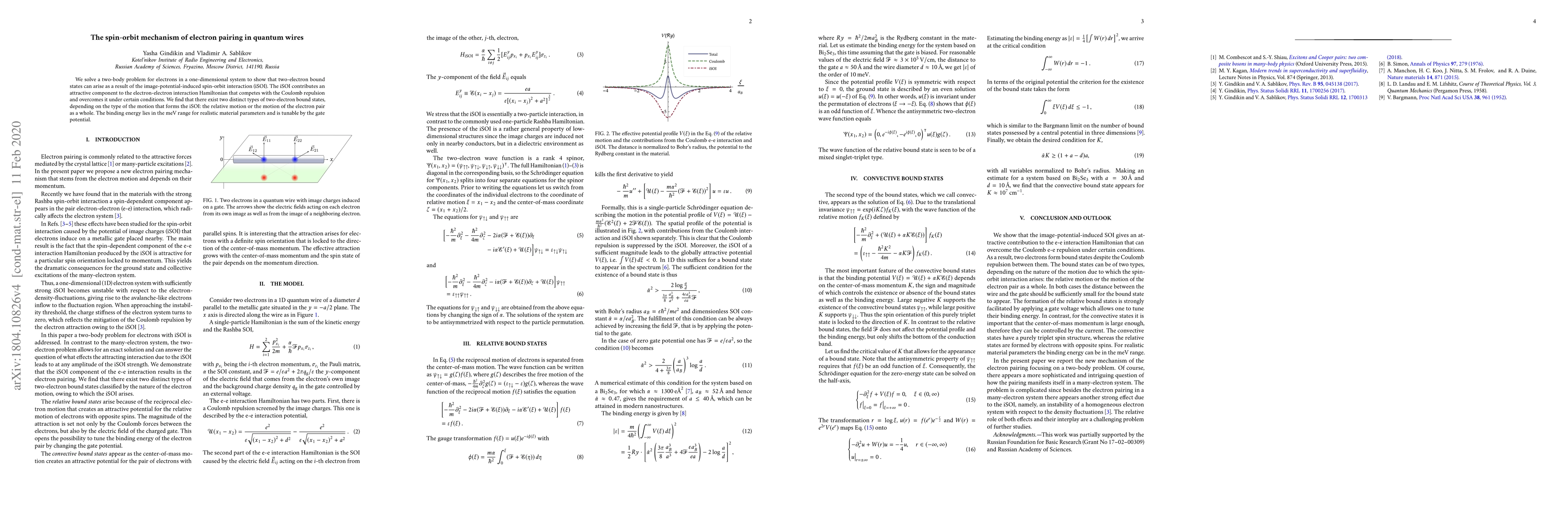 Thumbnail for The spin-orbit mechanism of electron pairing in quantum wires