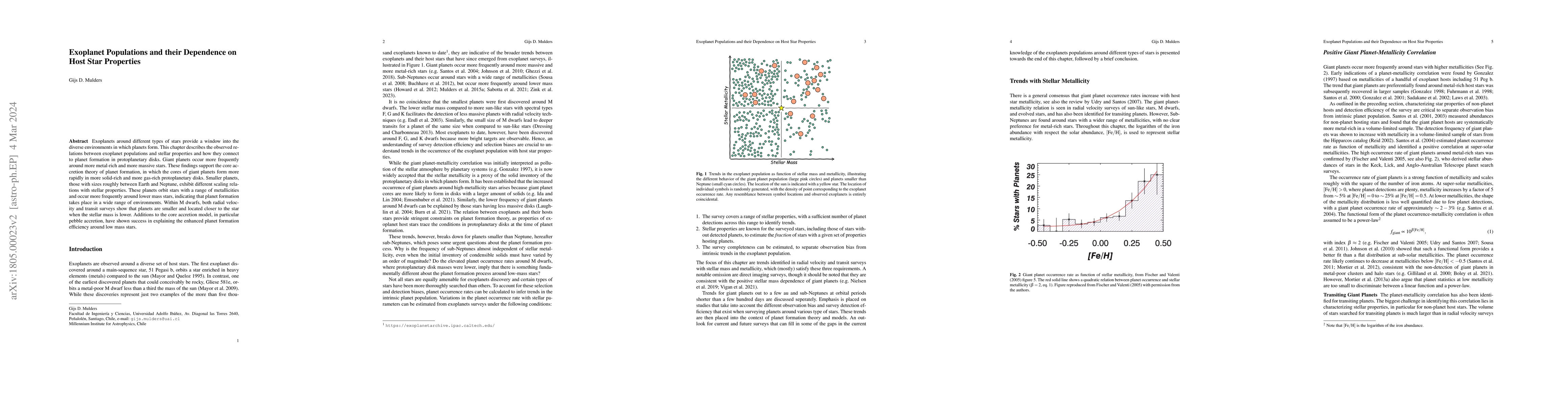 Thumbnail for Exoplanet Populations and their Dependence on Host Star Properties