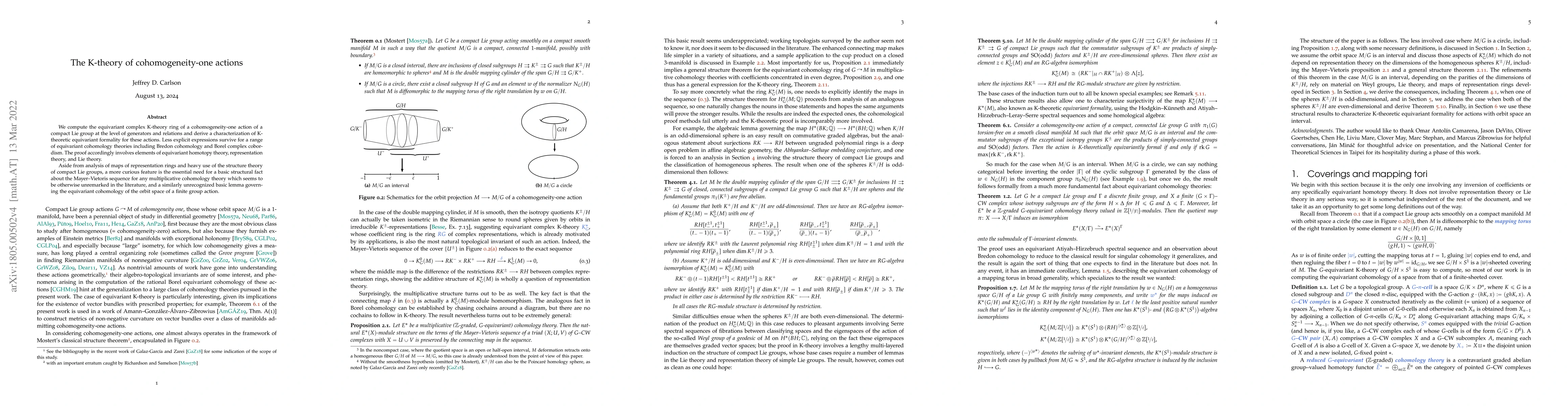 Thumbnail for The equivariant K-theory of a cohomogeneity-one action