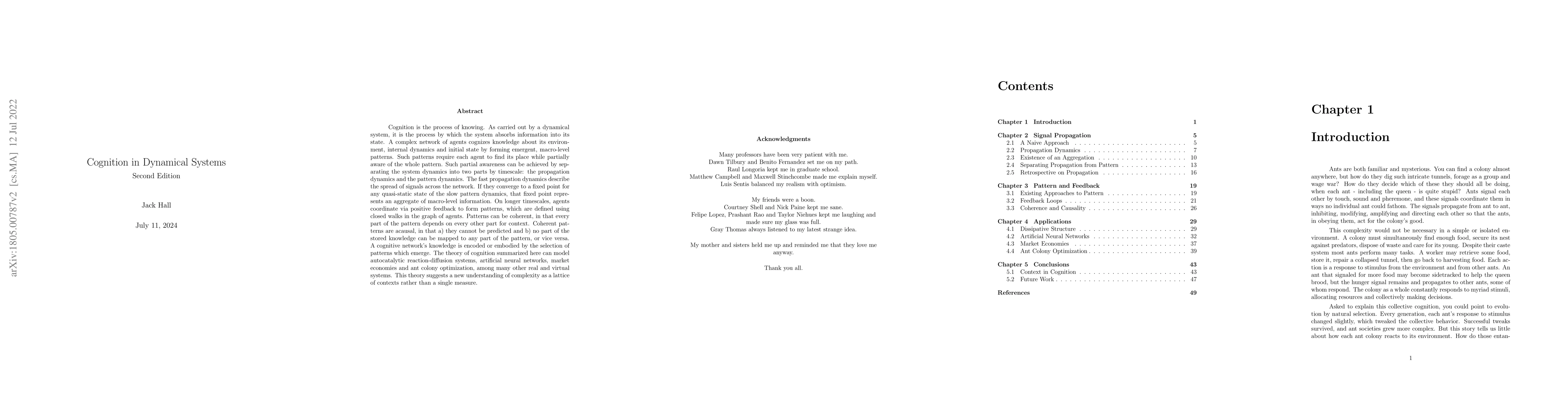 Thumbnail for Cognition in Dynamical Systems, Second Edition