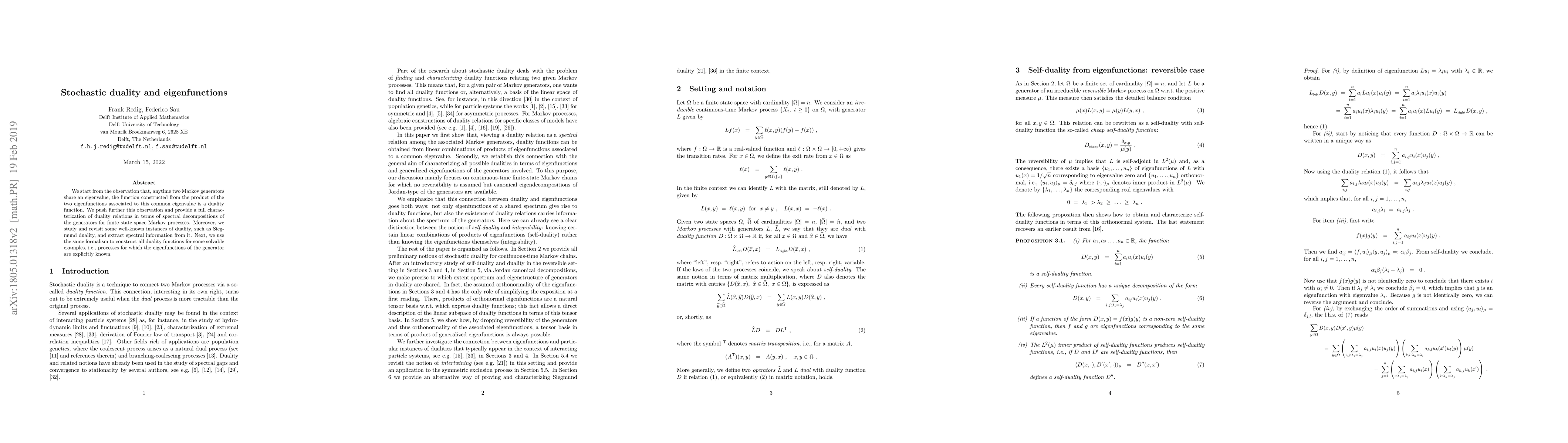 Thumbnail for Stochastic duality and eigenfunctions
