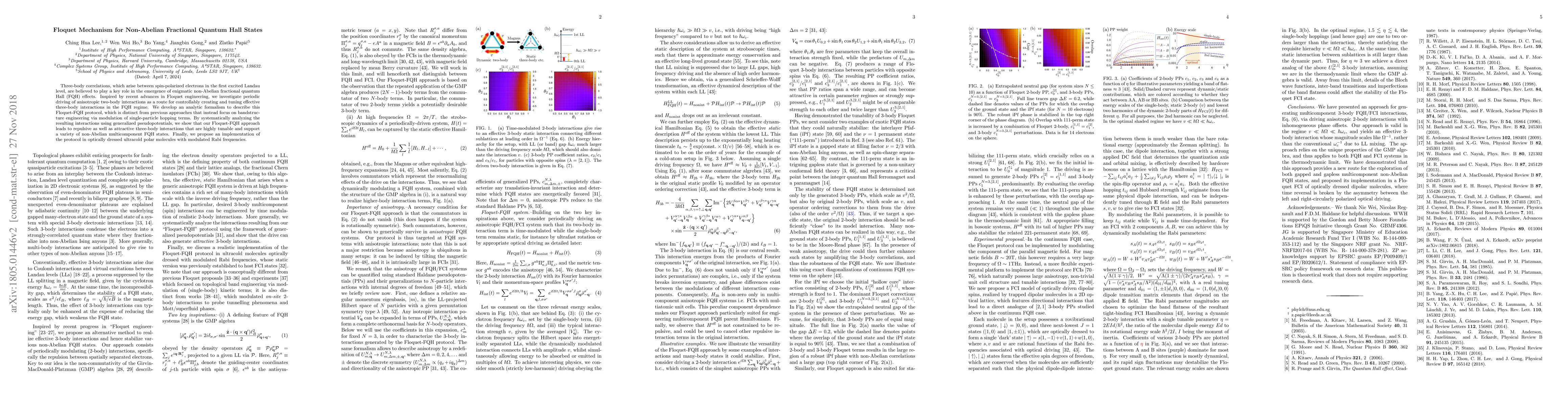 Thumbnail for Floquet Mechanism for Non-Abelian Fractional Quantum Hall States