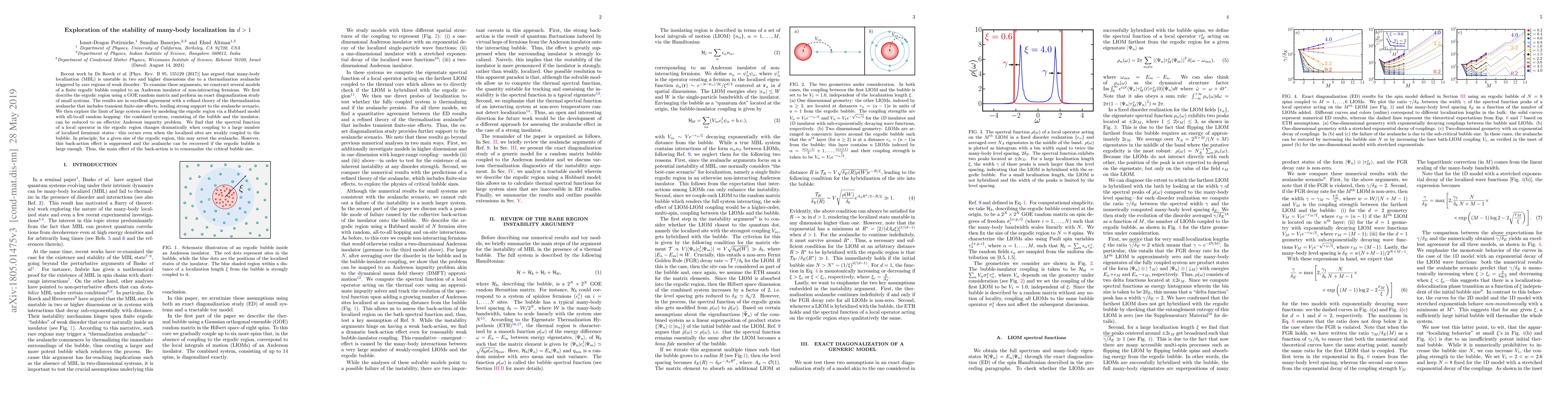 Thumbnail for On the stability of many-body localization in $d>1$
