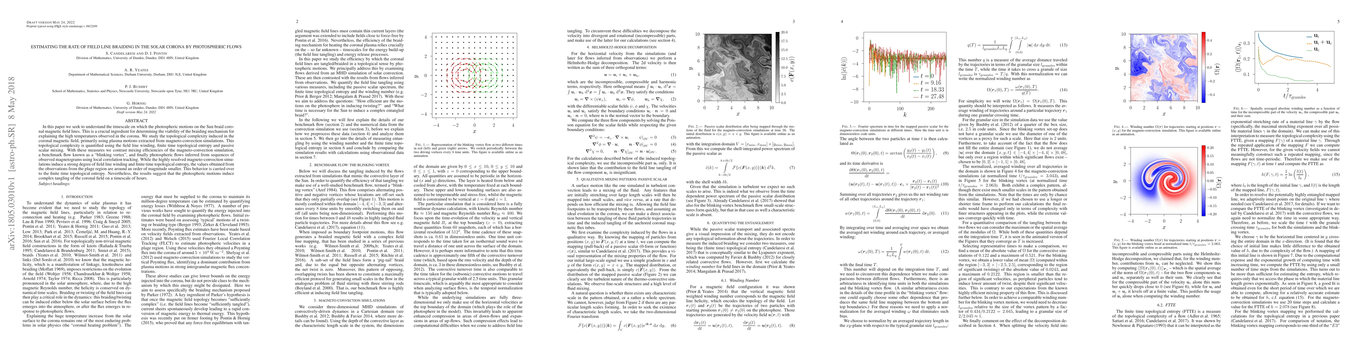 Thumbnail for Estimating the rate of field line braiding in the solar corona by
  photospheric flows