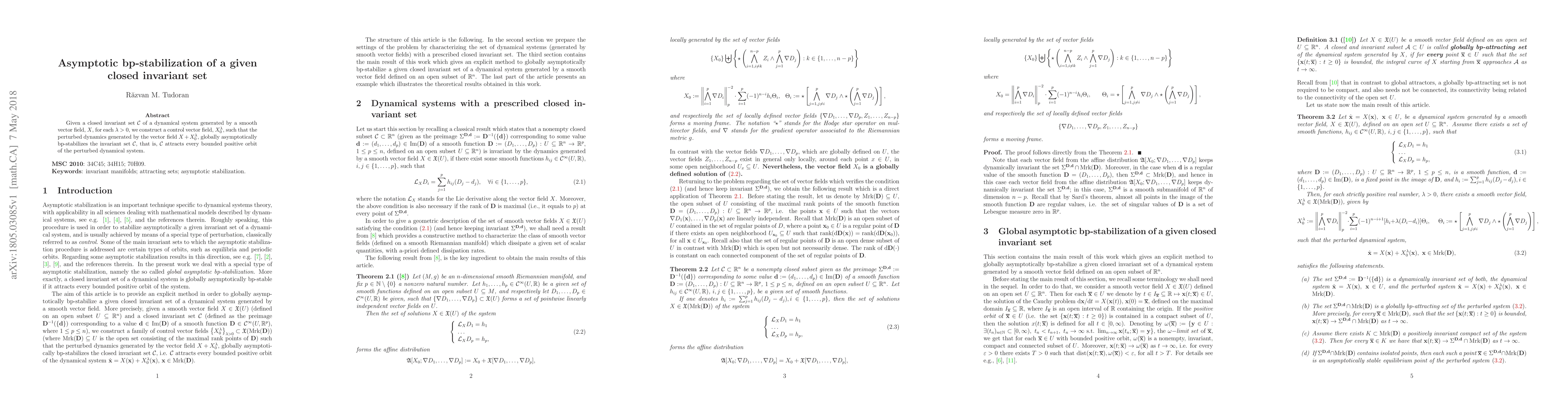 Thumbnail for Asymptotic bp-stabilization of a given closed invariant set