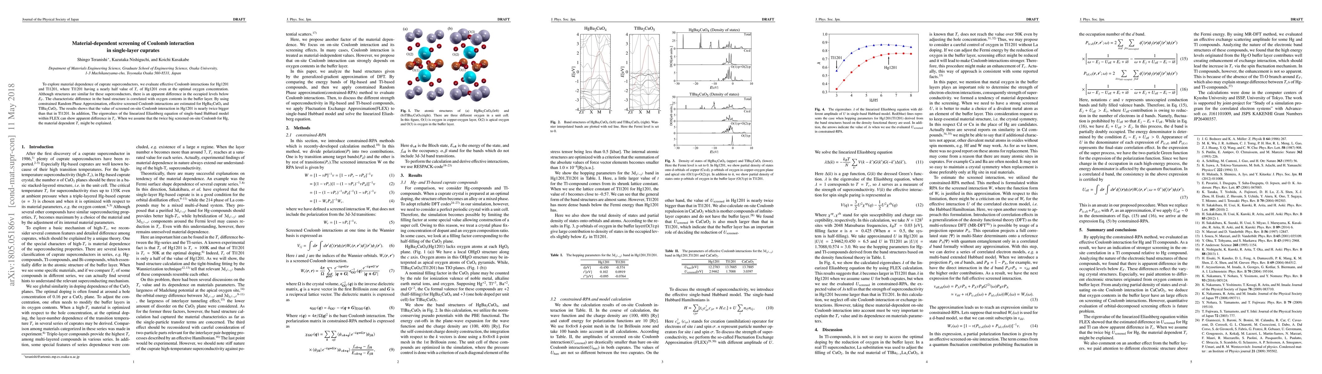Thumbnail for Material-dependent screening of Coulomb interaction in single-layer
  cuprates