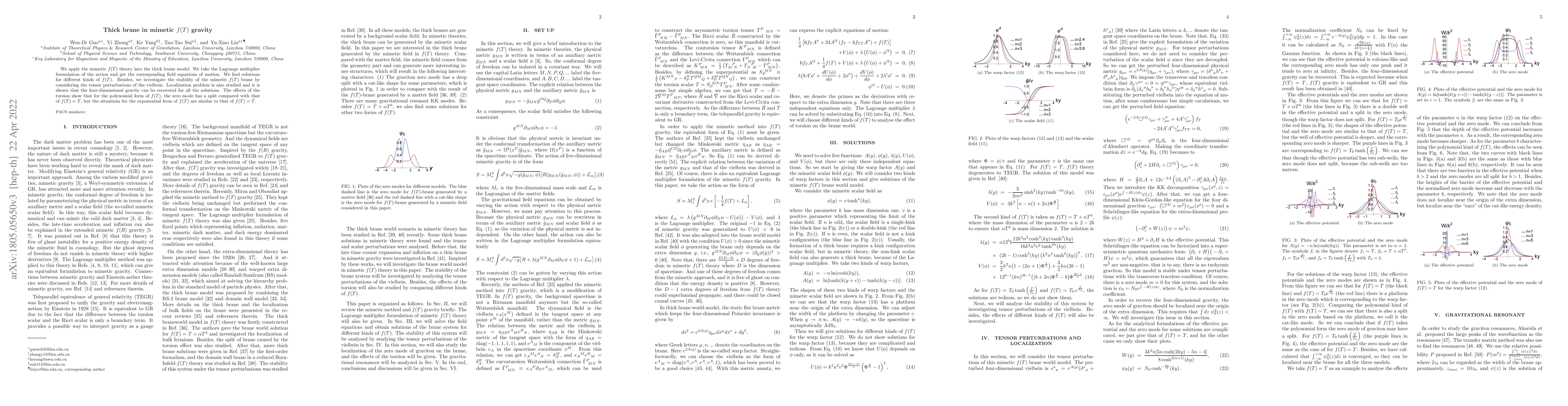 Thumbnail for Thick brane in mimetic $f(T)$ gravity