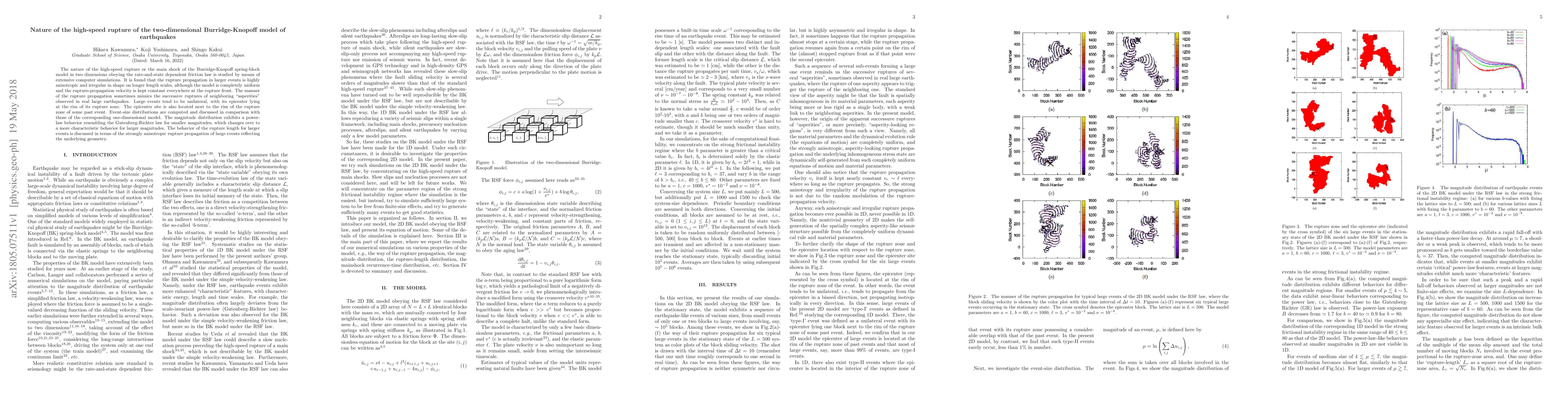 Thumbnail for Nature of the high-speed rupture of the two-dimensional Burridge-Knopoff
  model of earthquakes