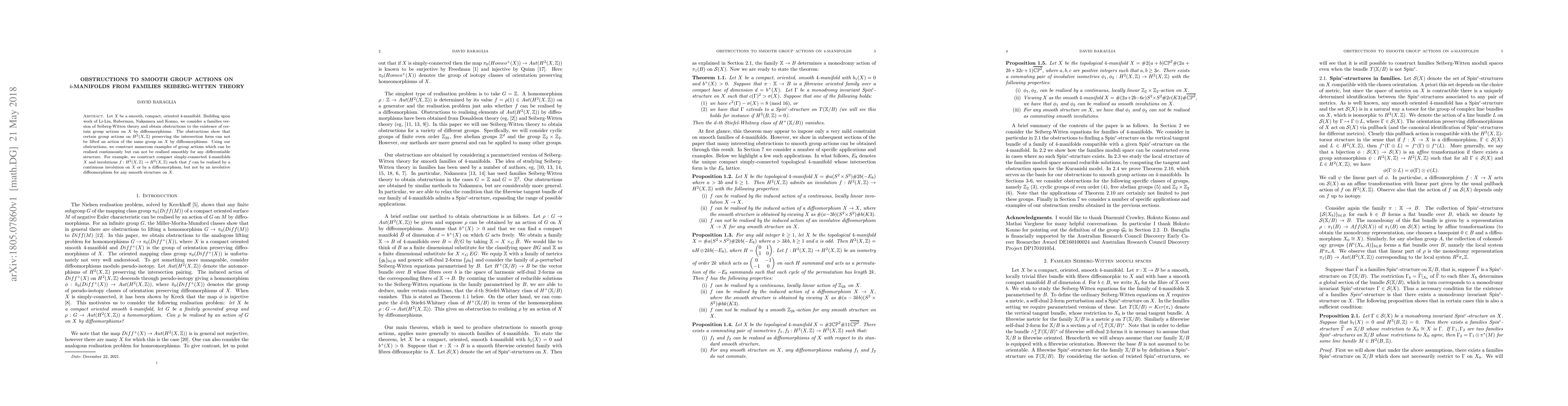 Thumbnail for Obstructions to smooth group actions on 4-manifolds from families
  Seiberg-Witten theory