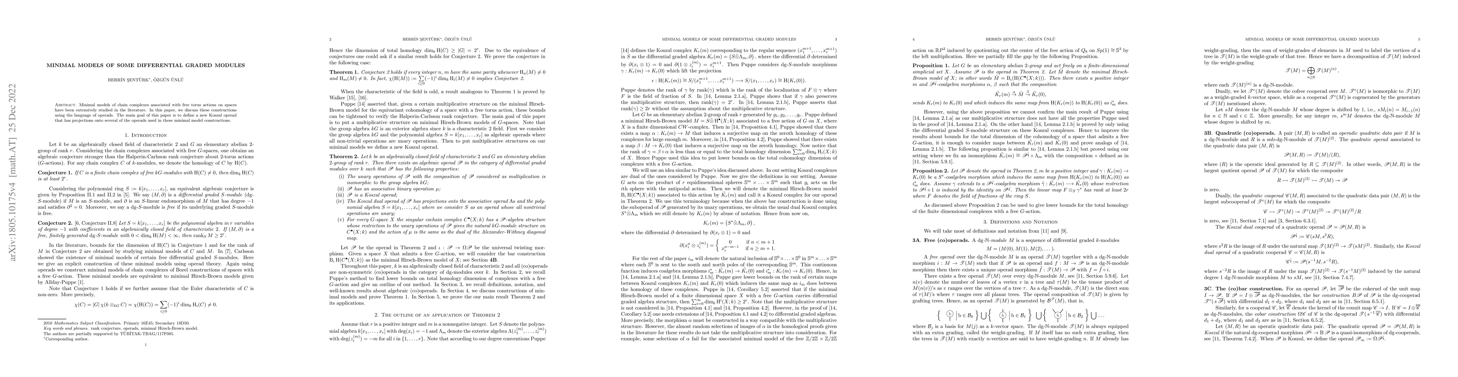 Thumbnail for Minimal models of some differential graded modules