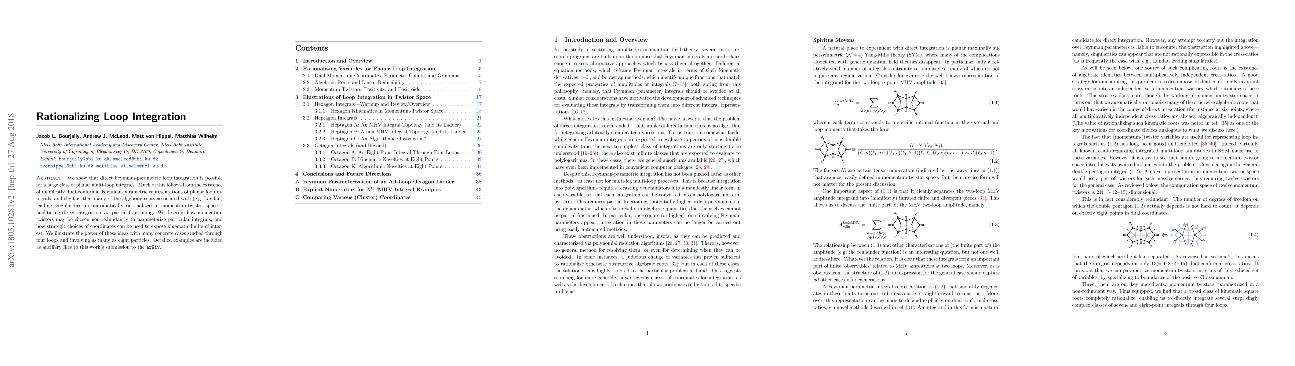 Thumbnail for Rationalizing Loop Integration