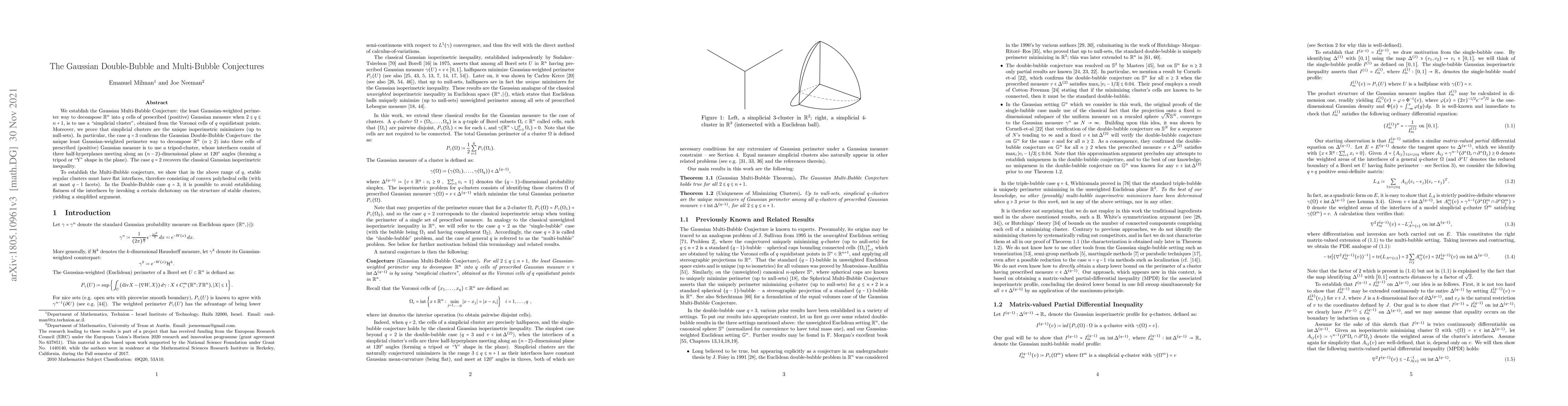 Thumbnail for The Gaussian Double-Bubble and Multi-Bubble Conjectures