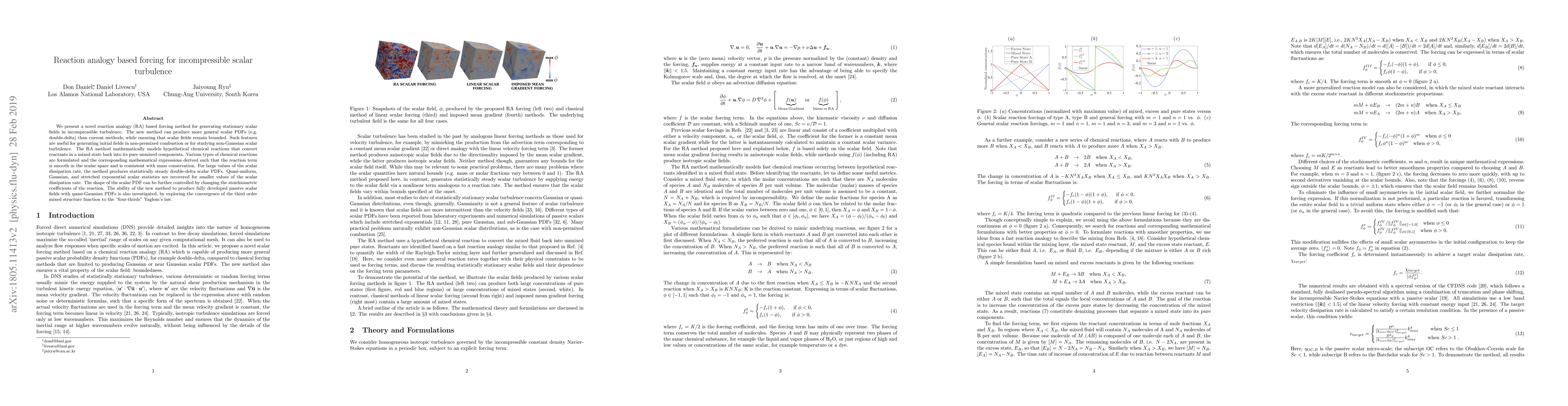 Thumbnail for Reaction analogy based forcing for incompressible scalar turbulence