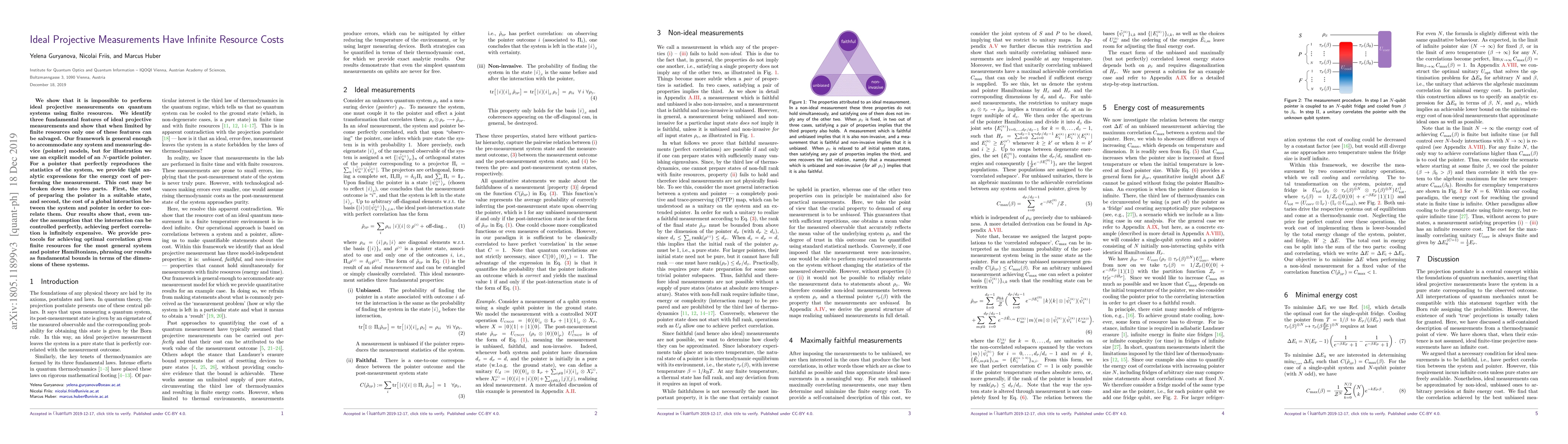 Thumbnail for Ideal Projective Measurements Have Infinite Resource Costs