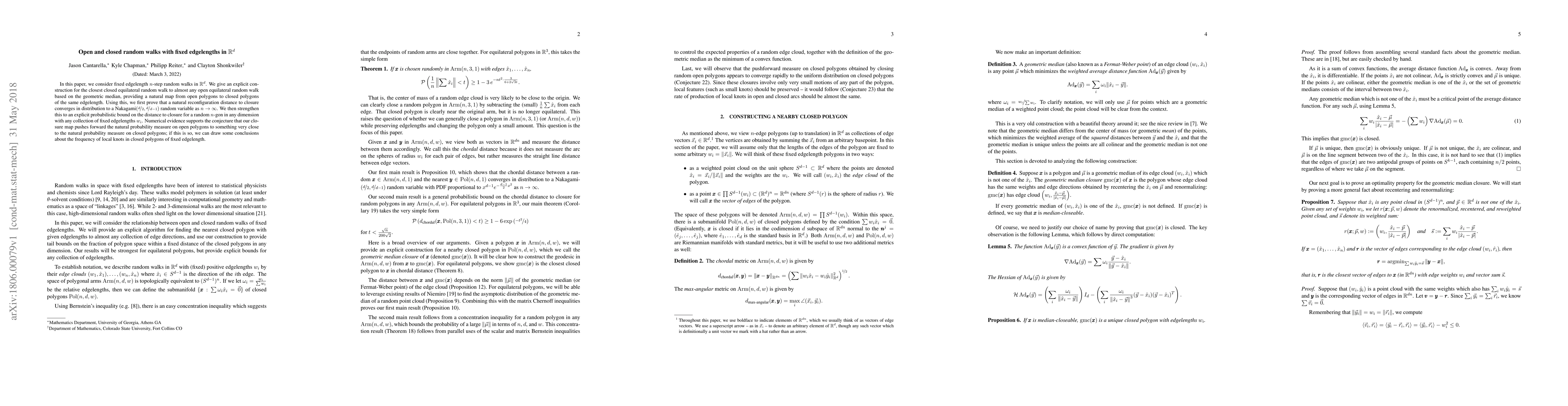 Thumbnail for Open and closed random walks with fixed edgelengths in $\mathbb{R}^d$