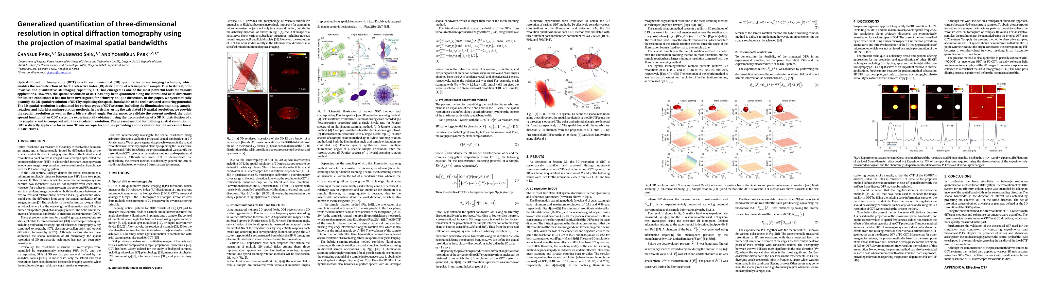 Thumbnail for Generalized quantification of three-dimensional resolution in optical
  diffraction tomography using the projection of maximal spatial bandwidths