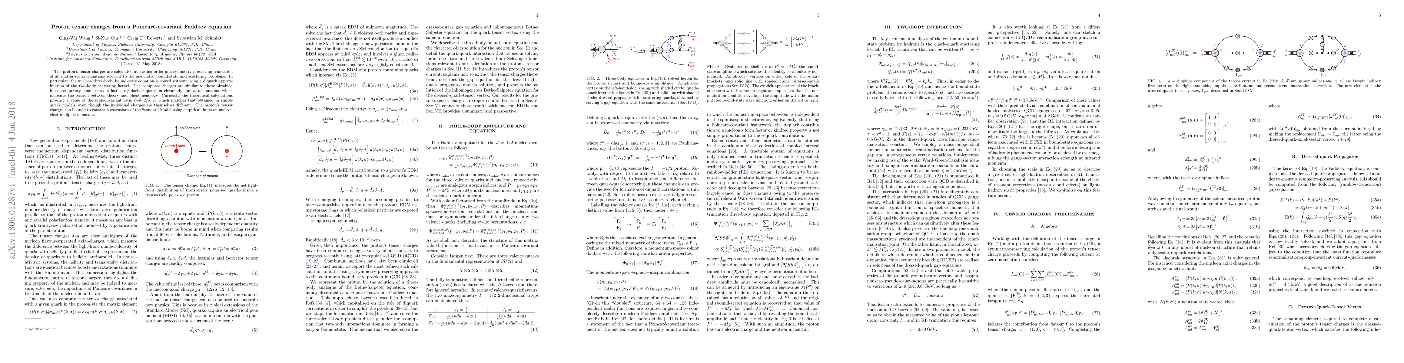 Thumbnail for Proton tensor charges from a Poincar\'e-covariant Faddeev equation