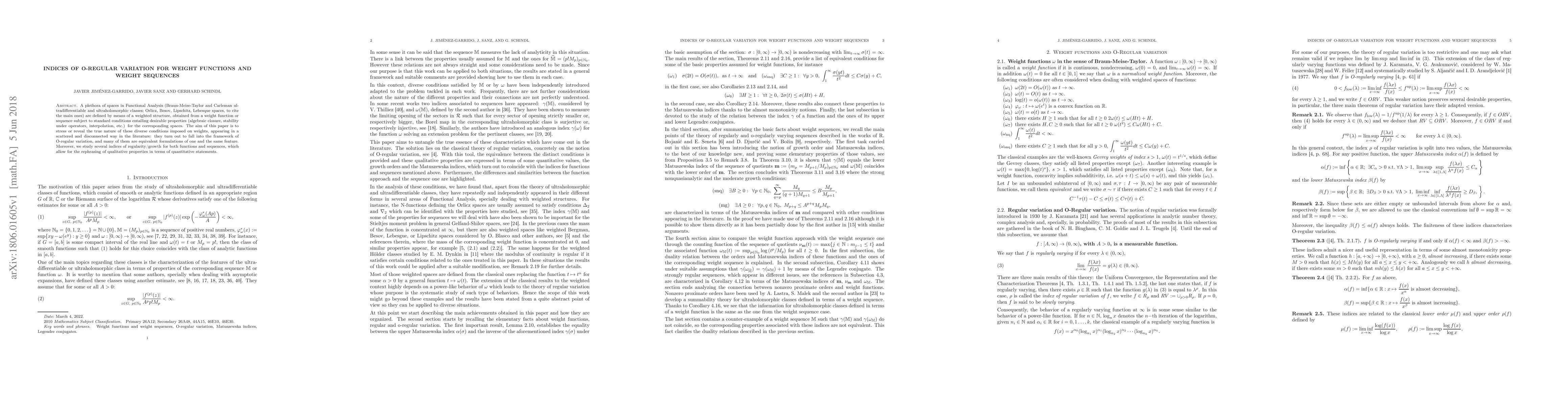 Thumbnail for Indices of O-regular variation for weight functions and weight sequences