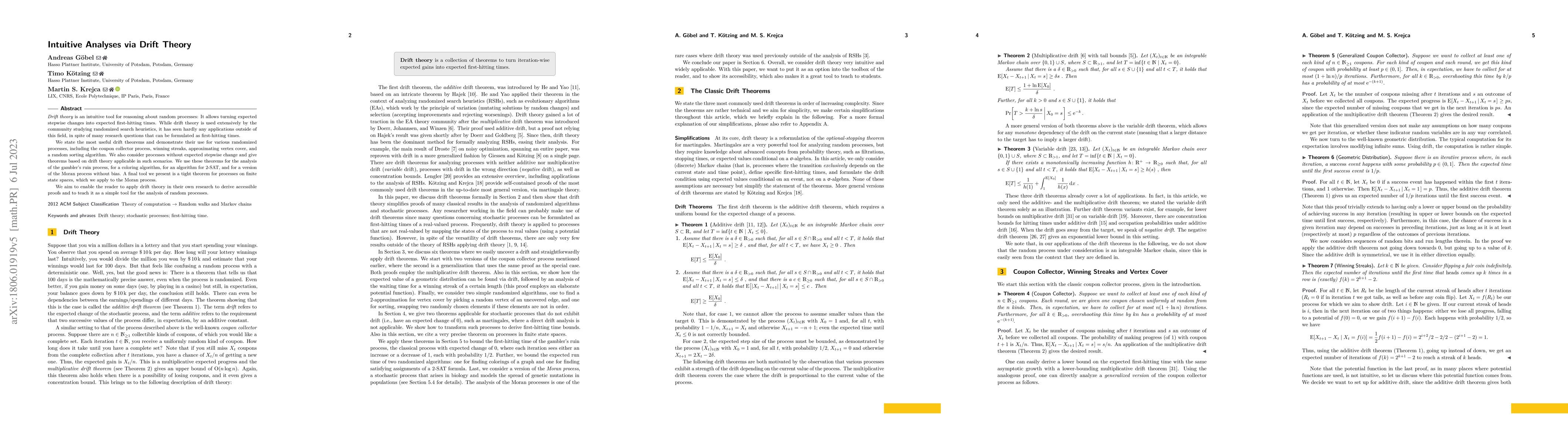 Thumbnail for Intuitive Analyses via Drift Theory