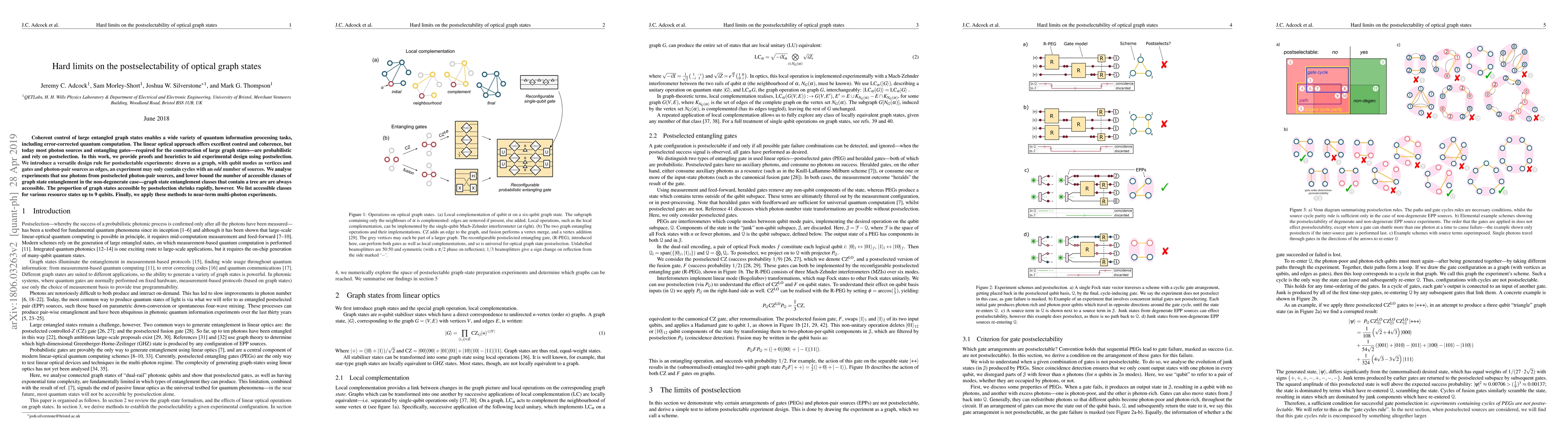 Thumbnail for Hard limits on the postselectability of optical graph states