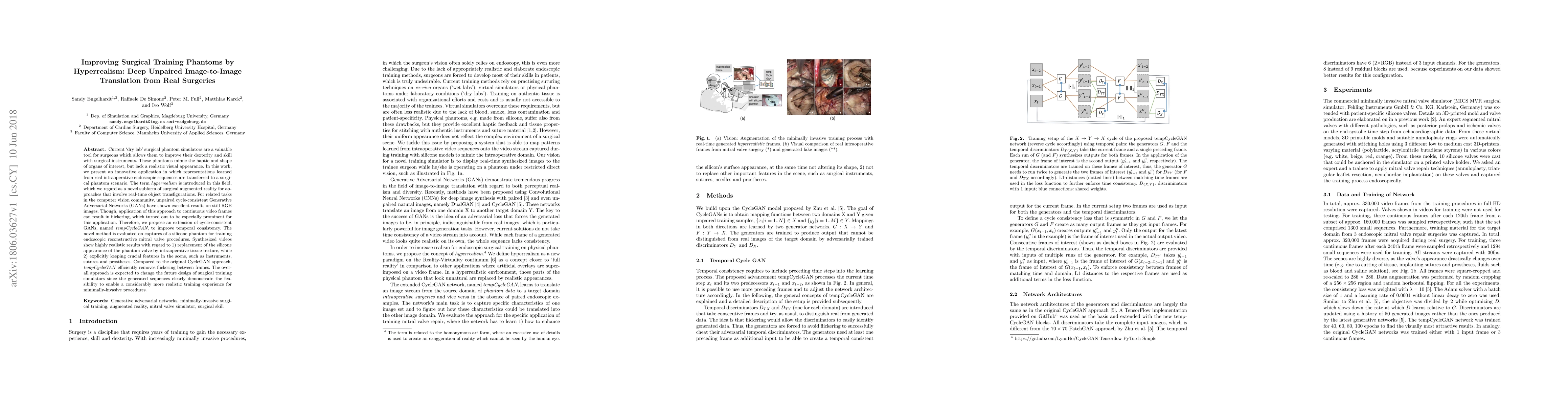 Thumbnail for Improving Surgical Training Phantoms by Hyperrealism: Deep Unpaired
  Image-to-Image Translation from Real Surgeries