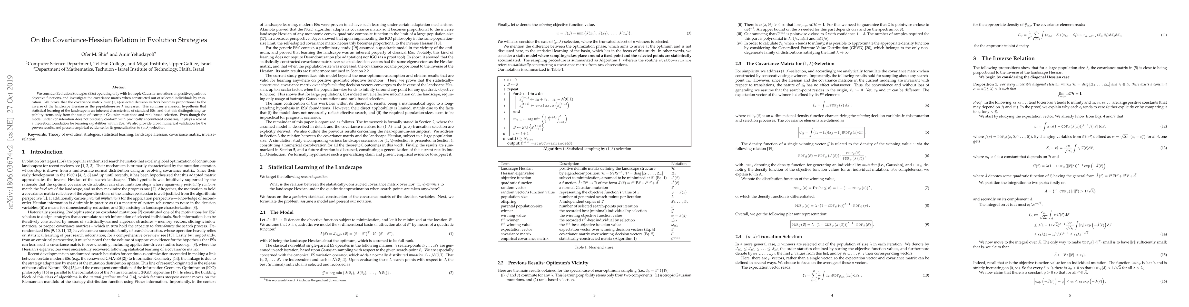 Thumbnail for On the Covariance-Hessian Relation in Evolution Strategies